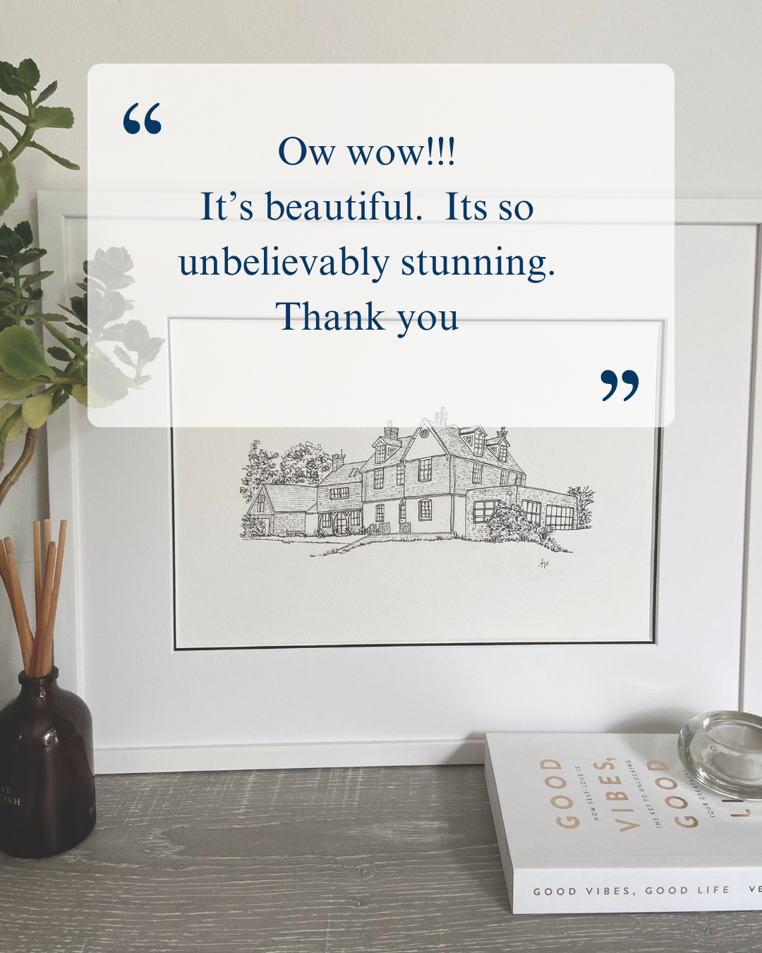 Personalised Hand Drawn House Illustration, Custom Original Home Line Drawing