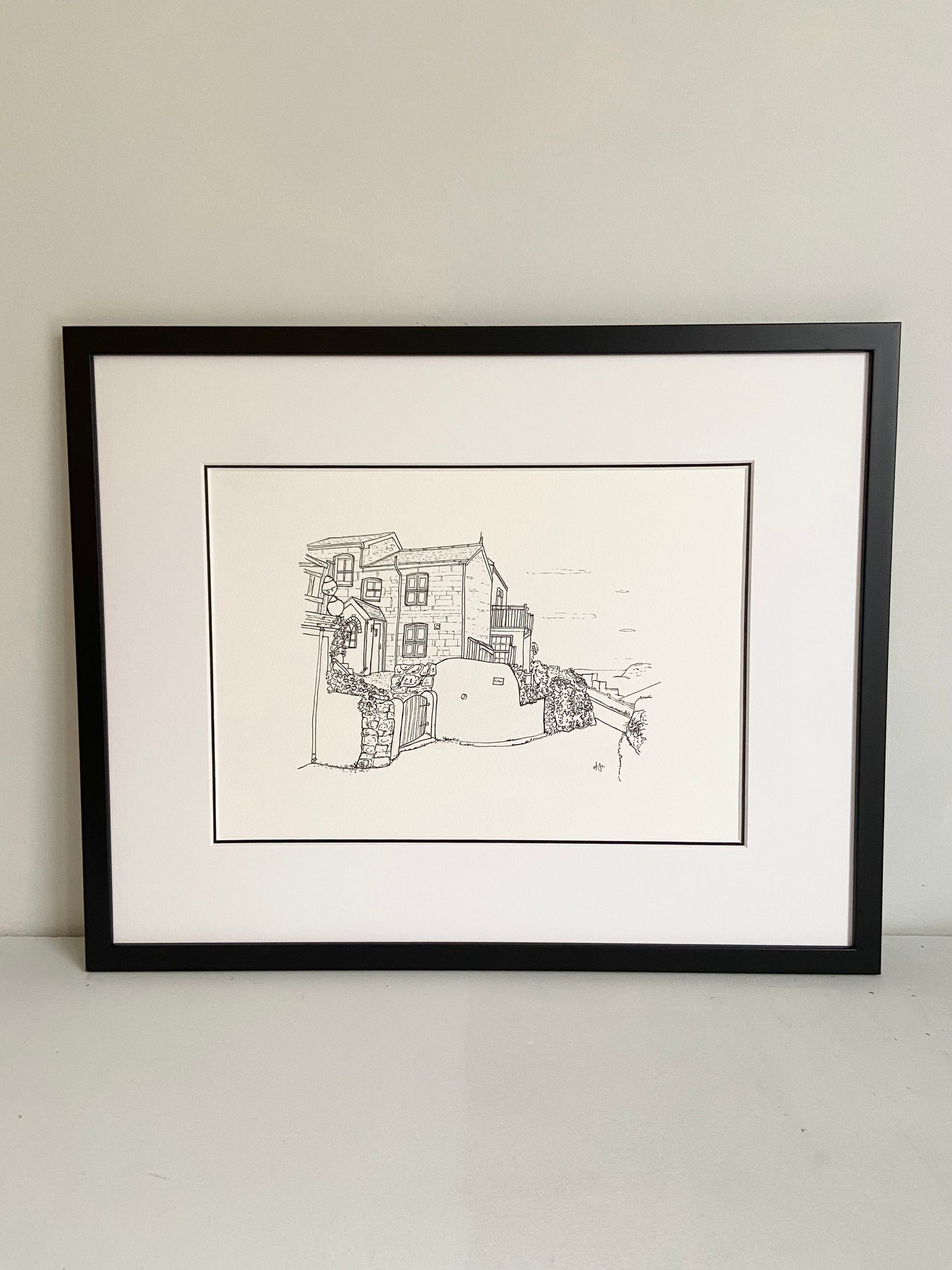 Personalised Hand Drawn House Illustration, Custom Original Home Line Drawing