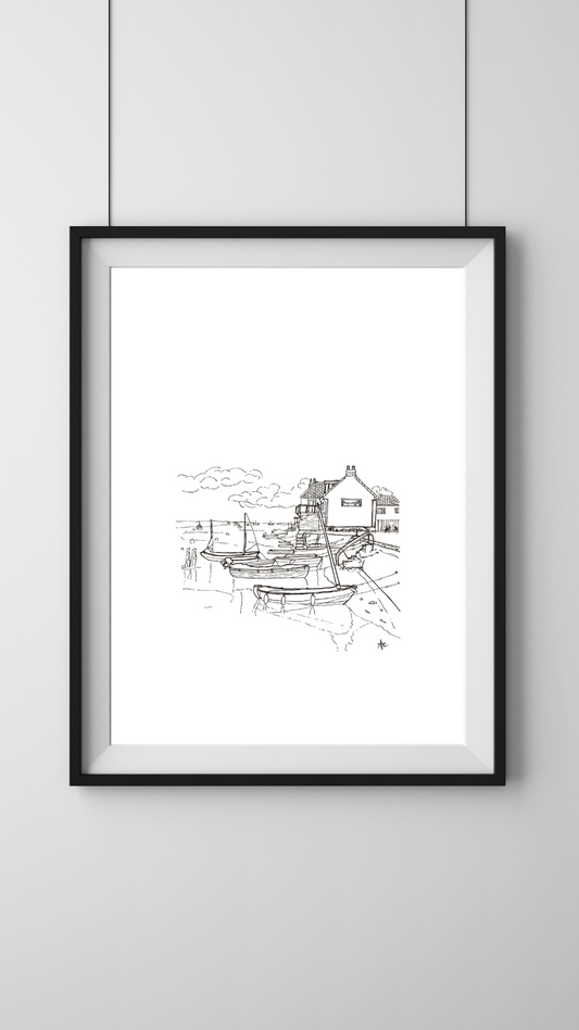 East Quay, Wells-next-the-sea, Norfolk PRINT