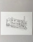 Personalised Hand Drawn House Illustration, Custom Original Home Line Drawing