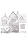 Hand-drawn print of The Crooked House, Lavenham, Suffolk — medieval 1395 wool merchant's home, original line art by Ali Collins