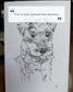 Illustration of a dog with a customer with a customer review quote overlaid at the top.